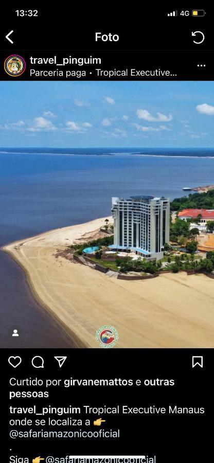 Apartamento No Tropical Executive Hotel Com Varanda, 1 Cama De Casal E 2 Camas De Solteiro Манаус Экстерьер фото